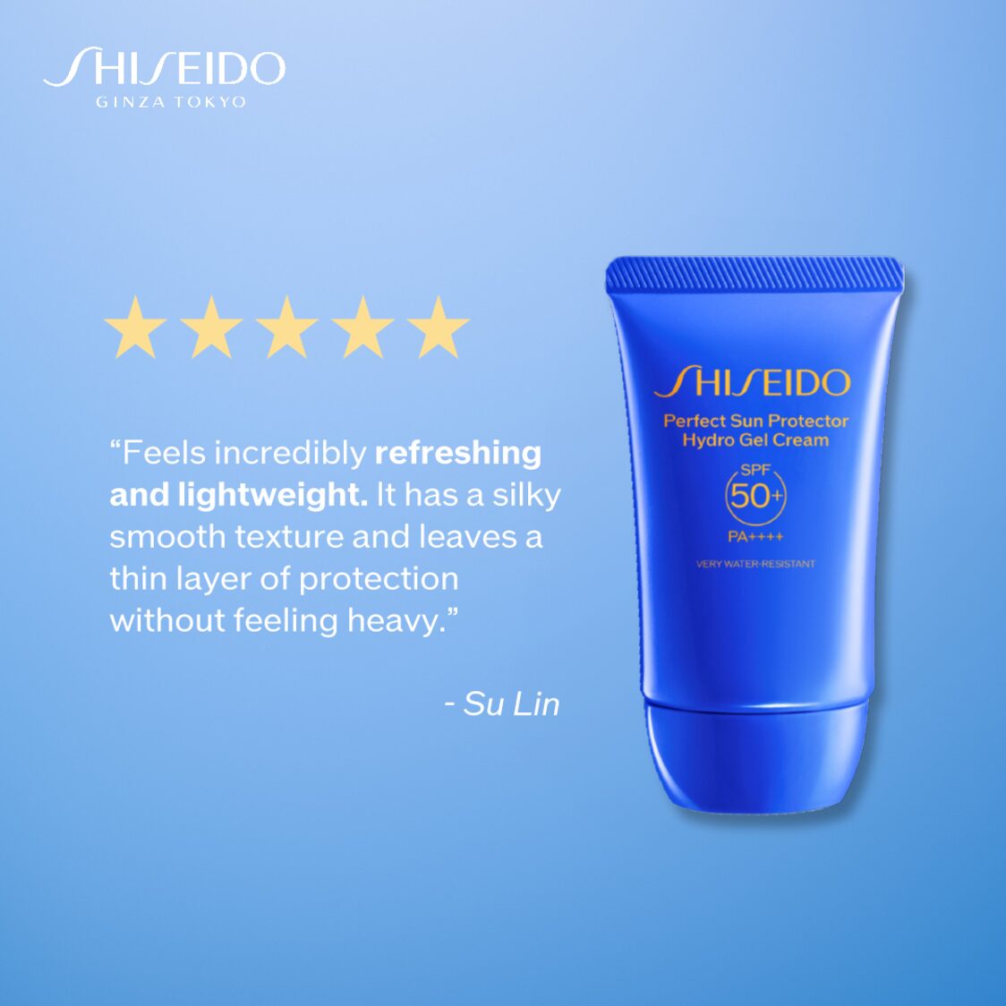 Shiseido Global SunCare Perfect Sun Protector Hydro Gel Cream - Metro Singapore Departmental Store - Celebrating 69 Years in SG