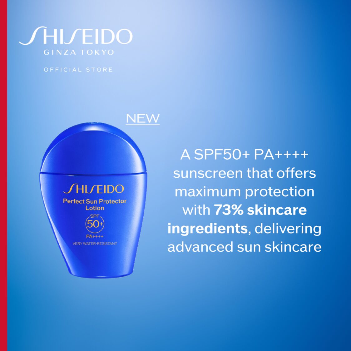 Shiseido Global SunCare Perfect Sun Protector Lotion - Metro Singapore Departmental Store - Celebrating 69 Years in SG