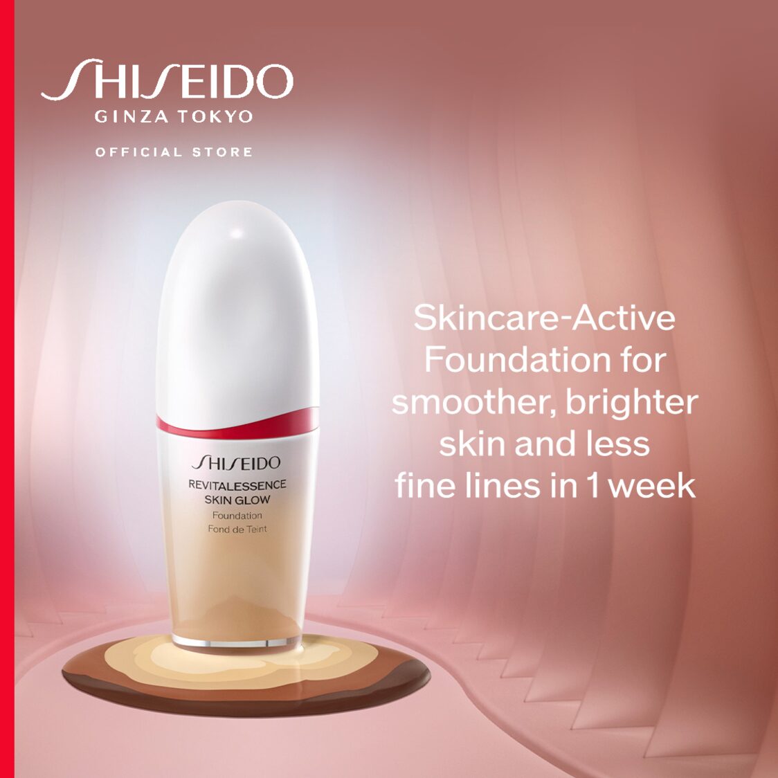 Shiseido Makeup RevitalEssence Skin Glow Foundation - Metro Singapore Departmental Store - Celebrating 69 Years in SG