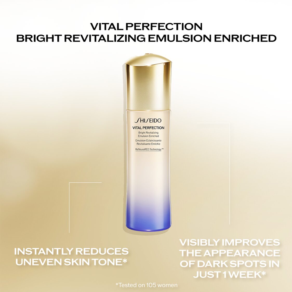 Shiseido Vital Perfection Bright Revitalizing Emulsion 100ml - Metro Singapore Departmental Store - Celebrating 69 Years in SG