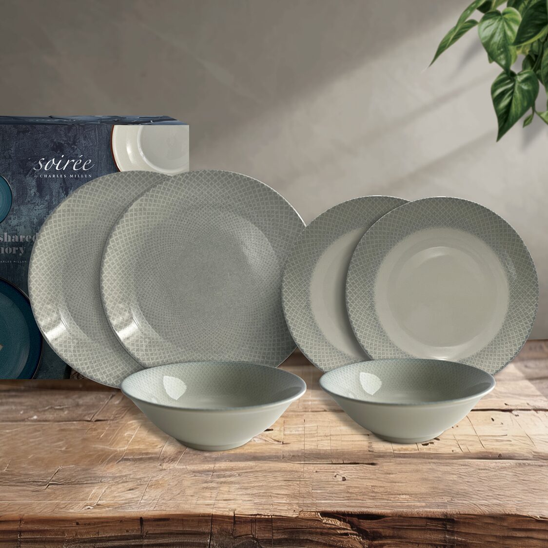 Soirée By Charles Millen 6Pc Dining Set - Arcadia - Metro Singapore Departmental Store - Celebrating 69 Years in SG