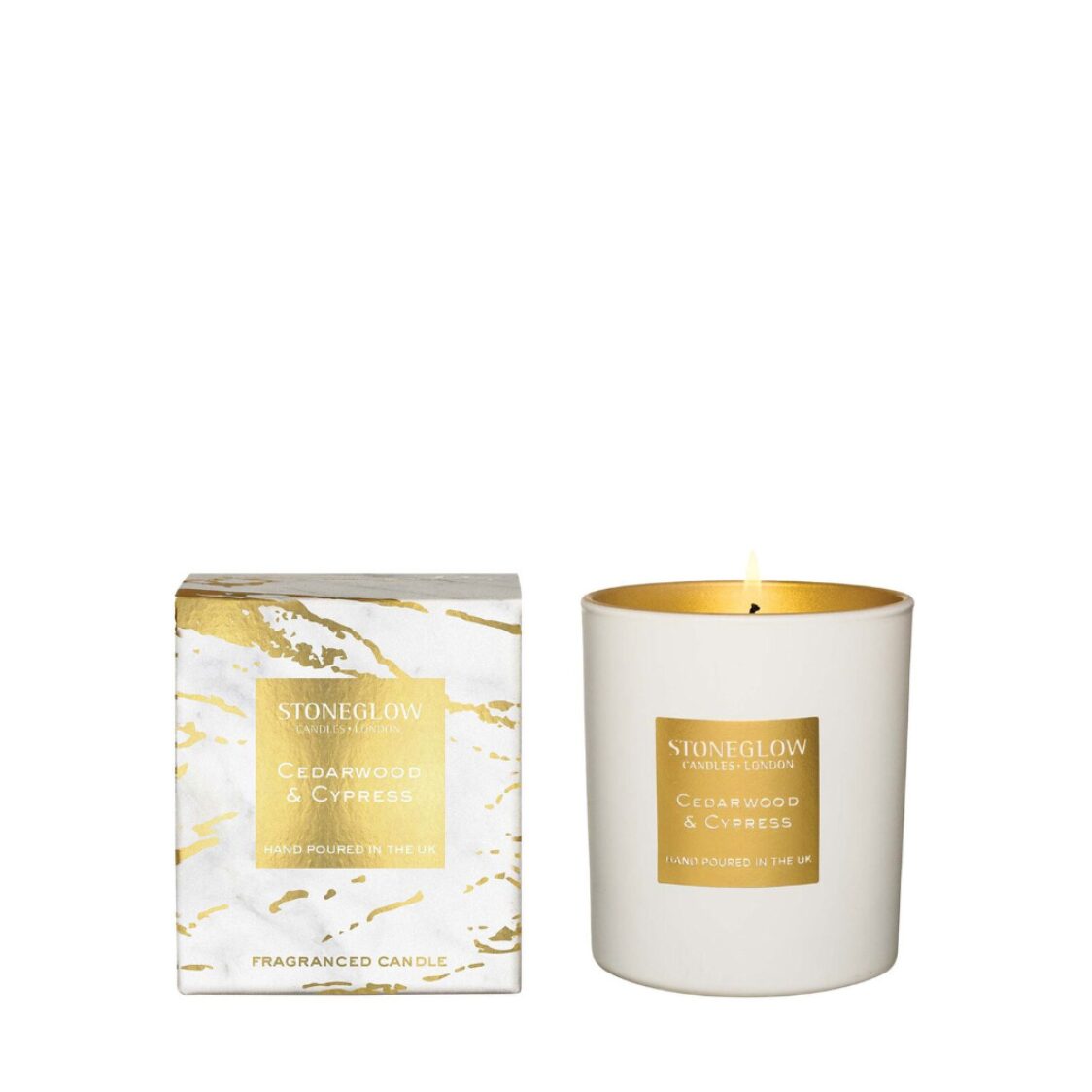 Stoneglow Cedarwood & Cypress Candle 220g - Metro Singapore Departmental Store - Celebrating 69 Years in SG