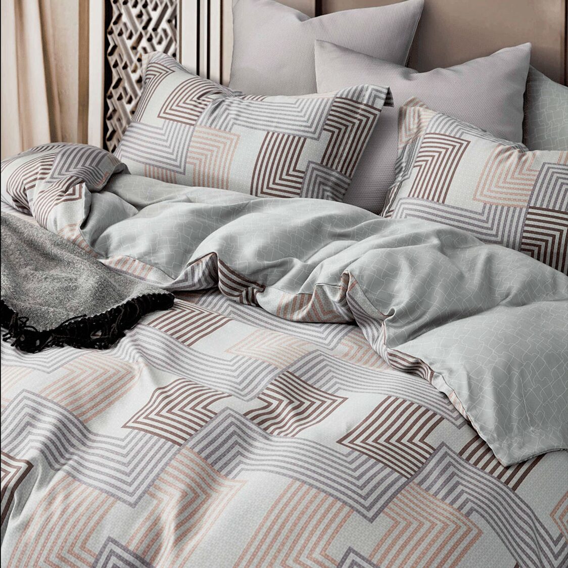 Suzanne Sobelle 68 Sage Deluxe Bed Set/ Fitted Sheet - Metro Singapore Departmental Store - Celebrating 69 Years in SG