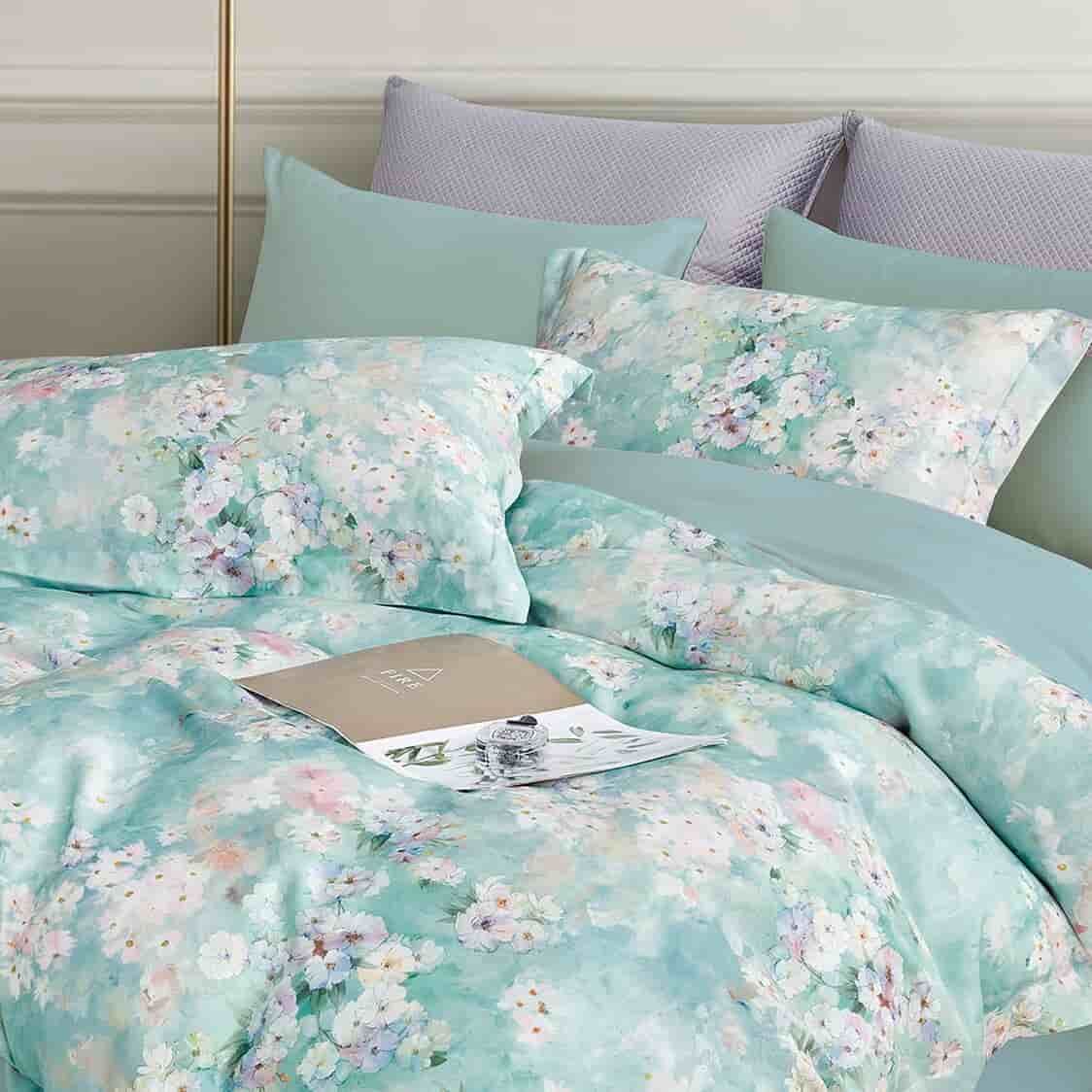 Suzanne Sobelle Bloomsbury Luxury Tencel CMSS95 Tealia - Deluxe Fitted Sheet Set / Bed Set / Comforter - Metro Singapore Departmental Store - Celebrating 69 Years in SG