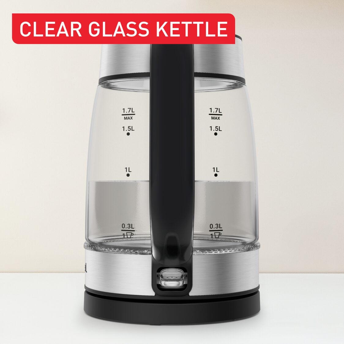 TEFAL 1.7L 2200W Glass Kettle (KI6058) - Metro Singapore Departmental Store - Celebrating 69 Years in SG