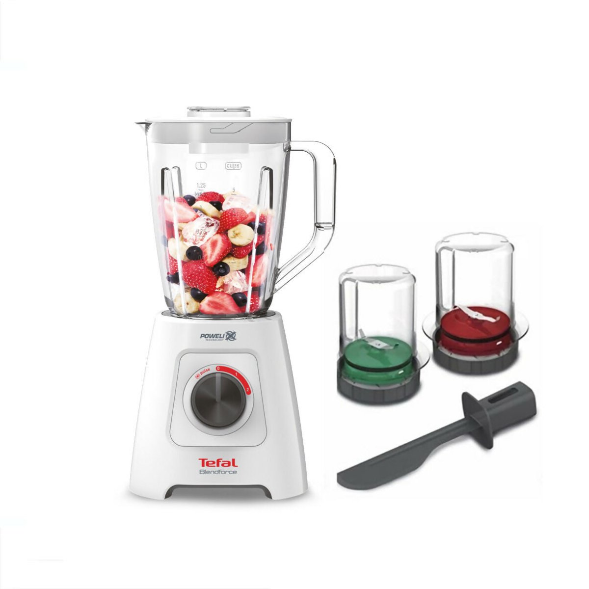 Tefal 600W Blender Blendforce With Grinder, Chopper & Spatula (BL4291) - Metro Singapore Departmental Store - Celebrating 69 Years in SG