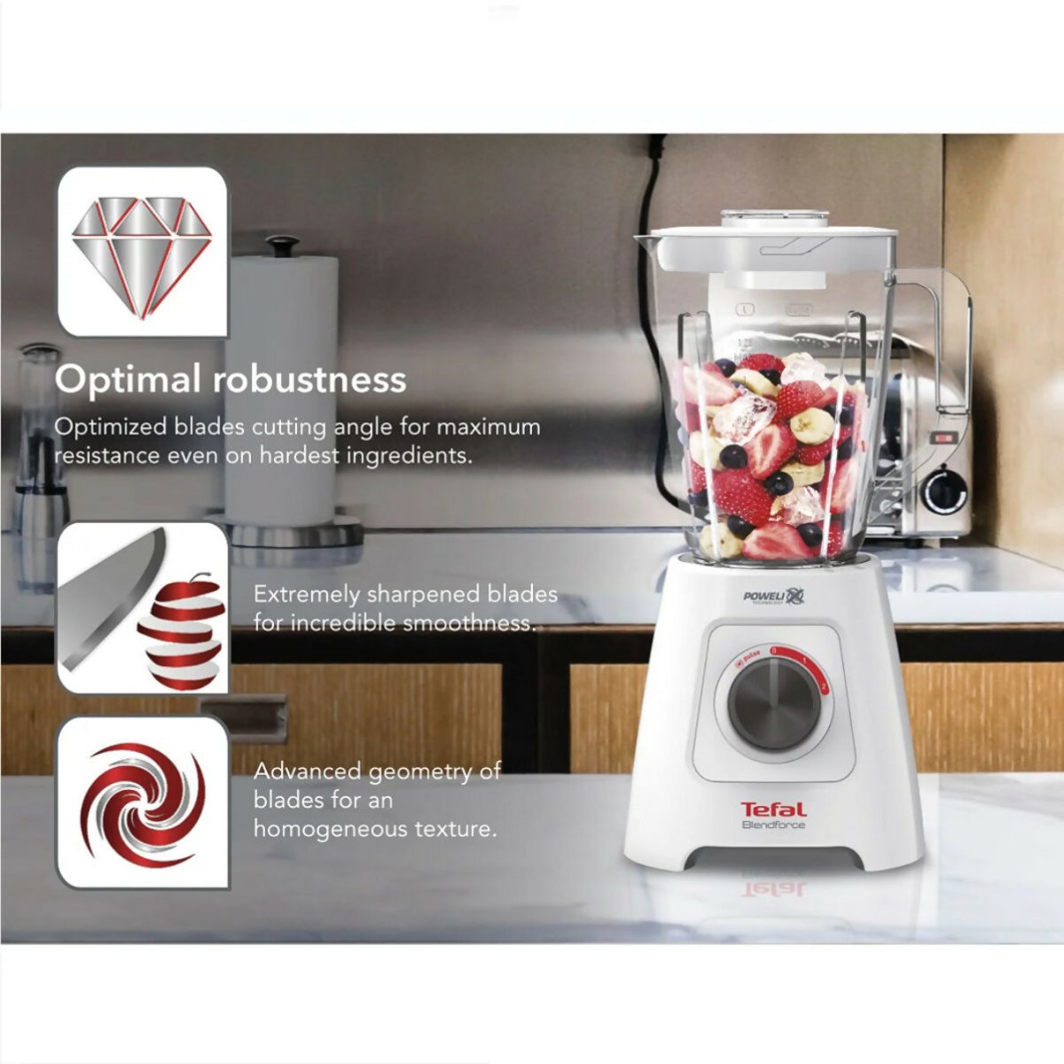 Tefal 600W Blender Blendforce With Grinder, Chopper & Spatula (BL4291) - Metro Singapore Departmental Store - Celebrating 69 Years in SG