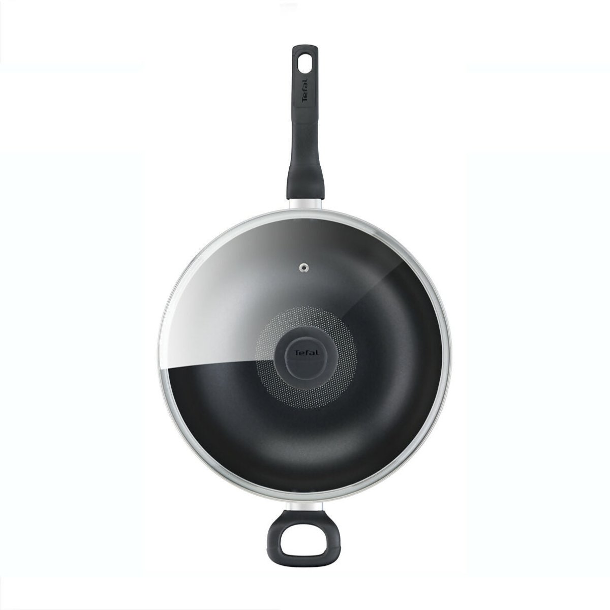Tefal Cook Easy 32cm Non - Stick Wokpan with Glass Lid (B50394) - Metro Singapore Departmental Store - Celebrating 69 Years in SG