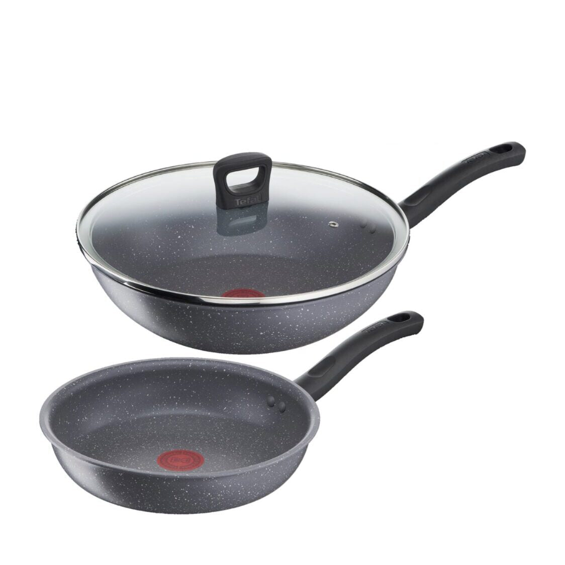 Tefal Cook Healthy 3pcs Set Frypan 24cm + Wokpan 28cm + Lid G134S3 - Metro Singapore Departmental Store - Celebrating 69 Years in SG