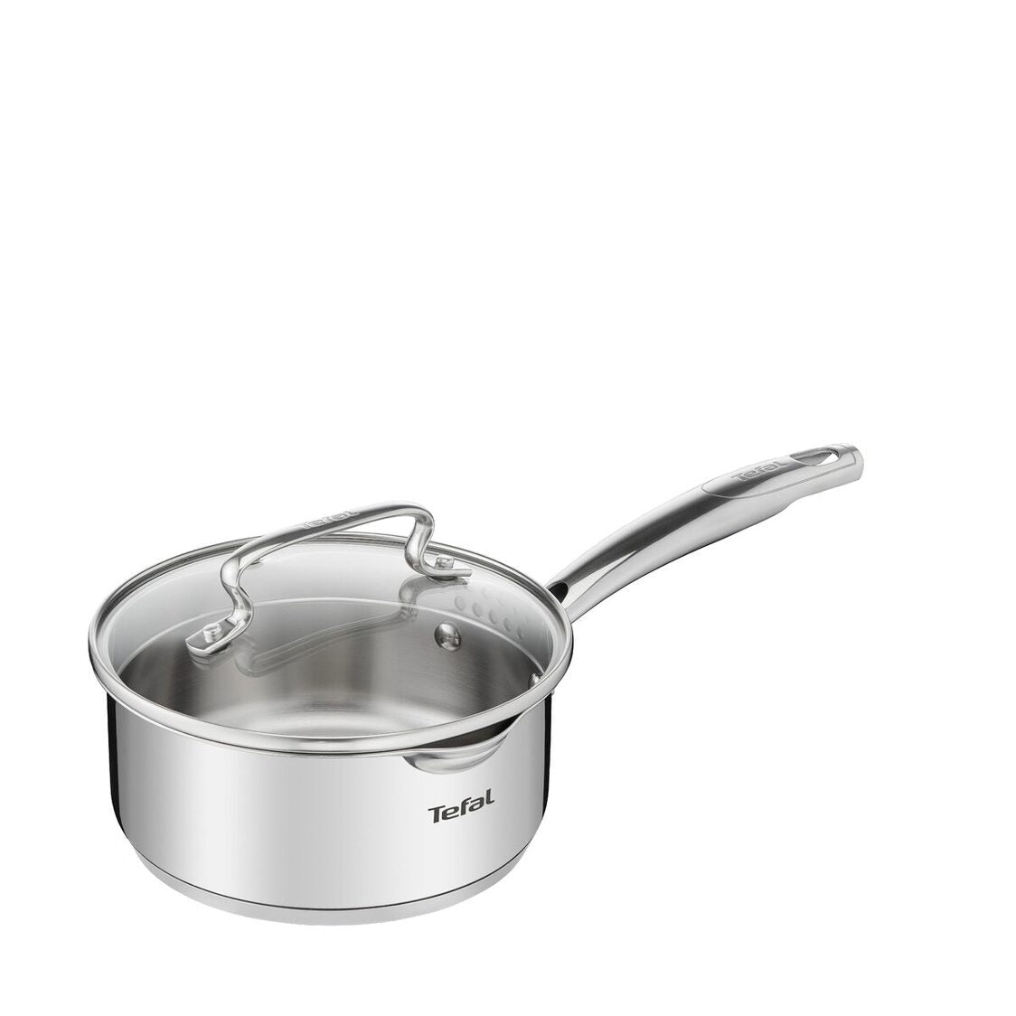 Tefal Duetto+ Stainless Steel Saucepan 18cm With Glass Lid G71923 - Metro Singapore Departmental Store - Celebrating 69 Years in SG