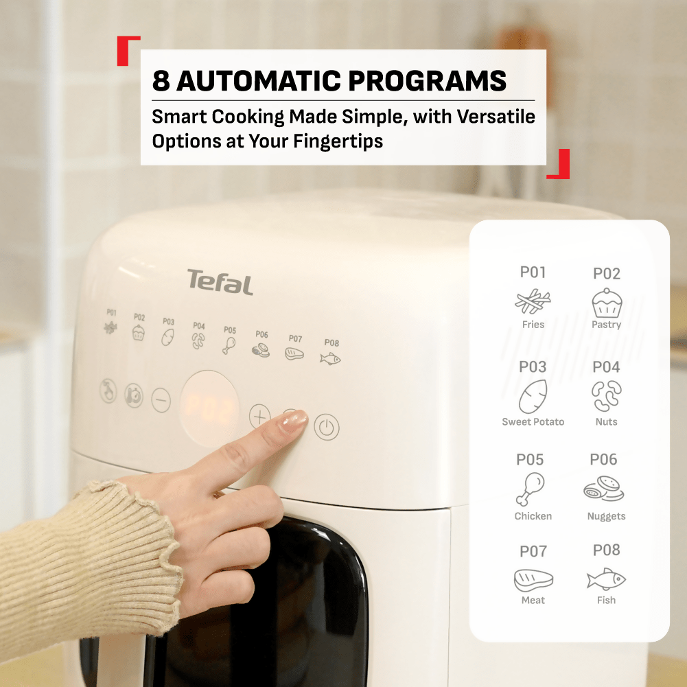 Tefal Easy Fry Far Infrared Lite 6L Air Fryer (EY820A) - Metro Singapore Departmental Store - Celebrating 69 Years in SG