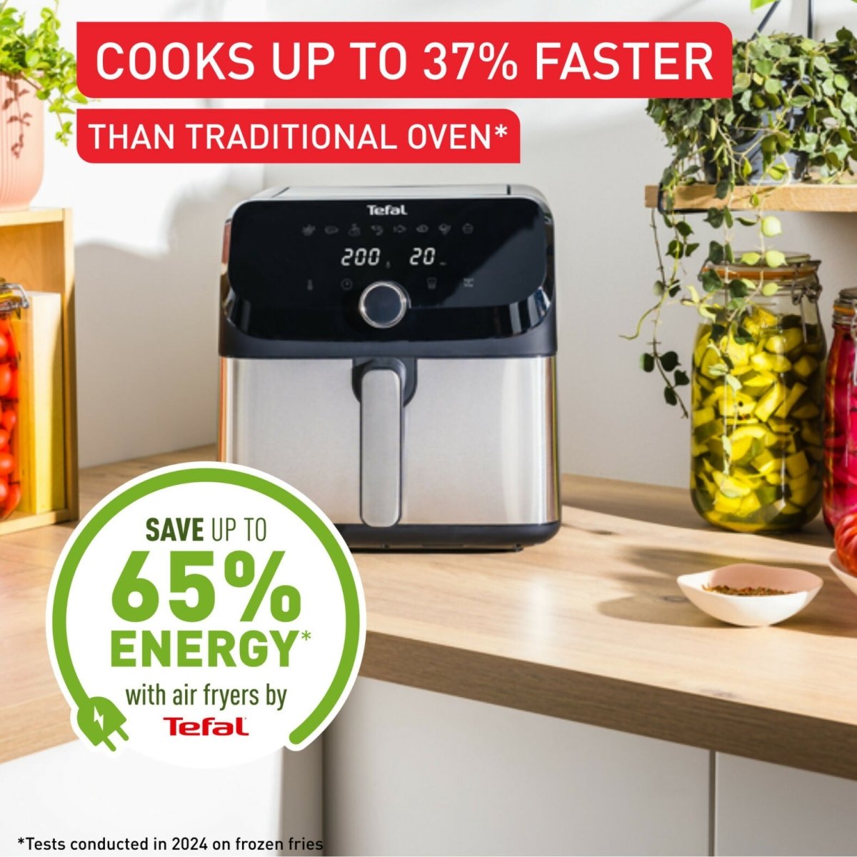 Tefal Easy Fry Mega Airfryer 7.5L (EY855) - Metro Singapore Departmental Store - Celebrating 69 Years in SG