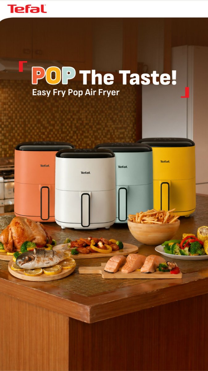 Tefal Easy Fry Pop 5L Air Fryer Range - Metro Singapore Departmental Store - Celebrating 69 Years in SG