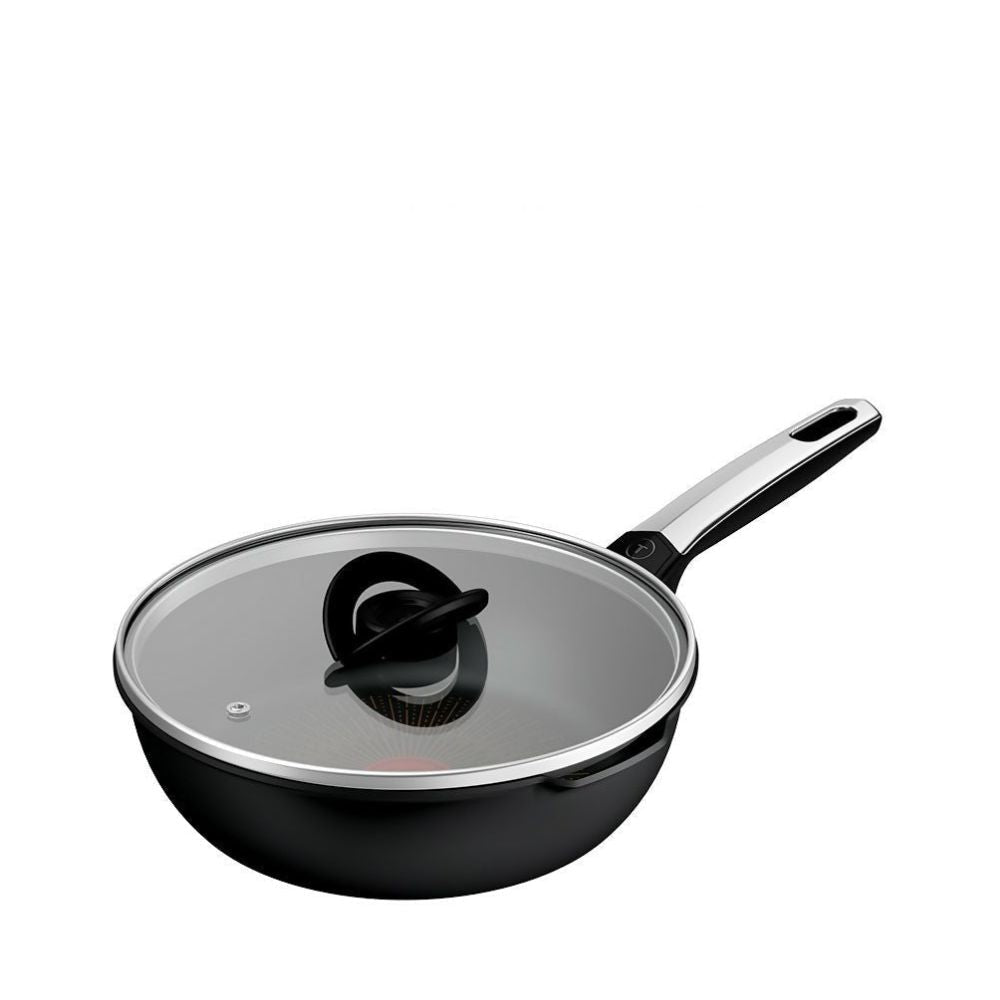 Tefal Excellence Fusion IH Deep Fry Pan 24cm With Cover (G33884) - Metro Singapore Departmental Store - Celebrating 69 Years in SG