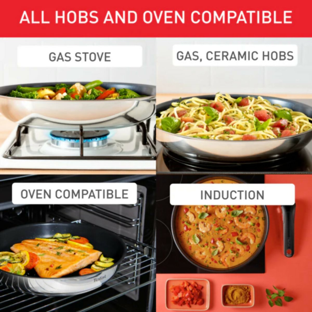 Tefal Ingenio Emotion 4 - pc Cookware Set (Induction) (L8974S) - Metro Singapore Departmental Store - Celebrating 69 Years in SG