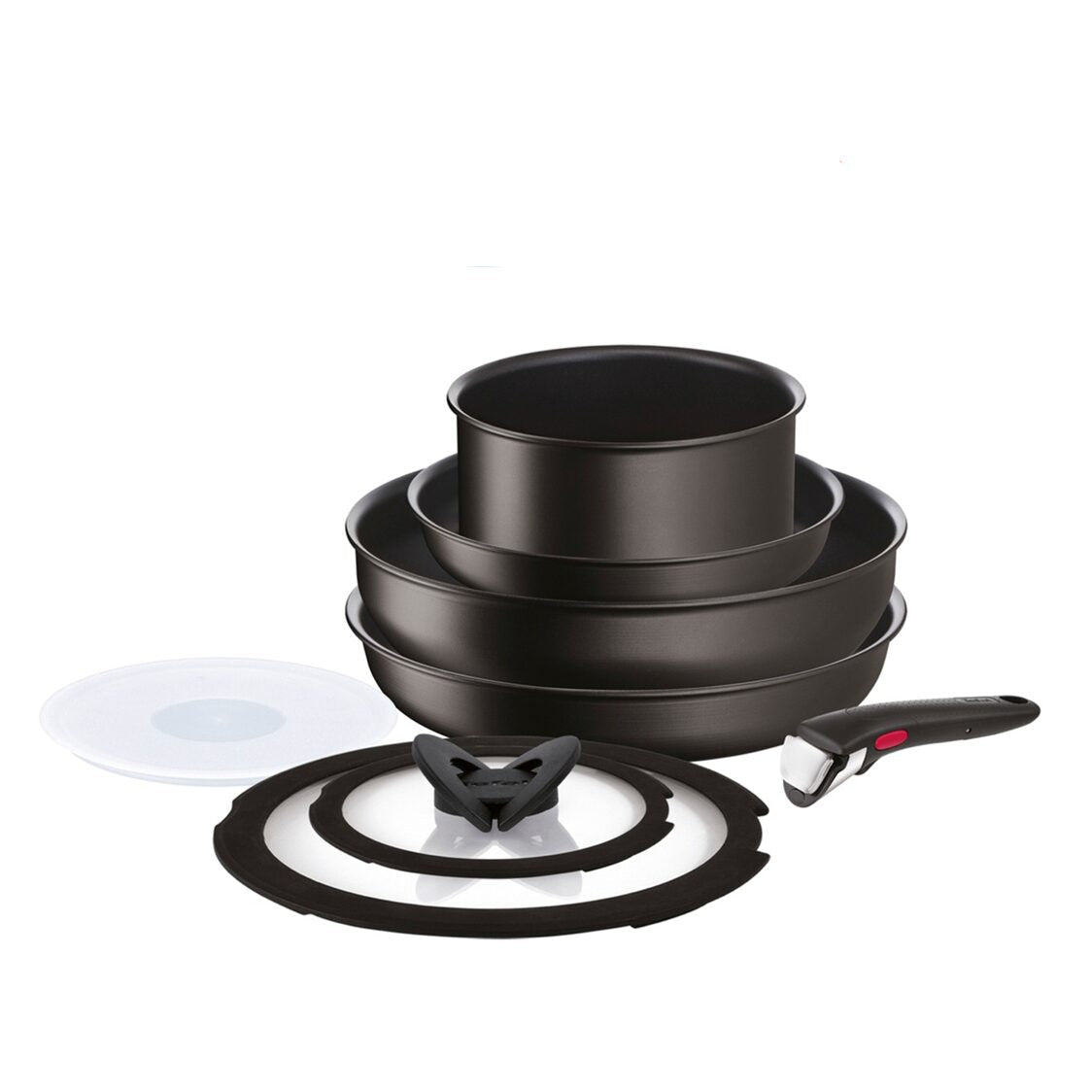 Tefal Ingenio Unlimited Induction Black 8pc Set L76392 - Metro Singapore Departmental Store - Celebrating 69 Years in SG