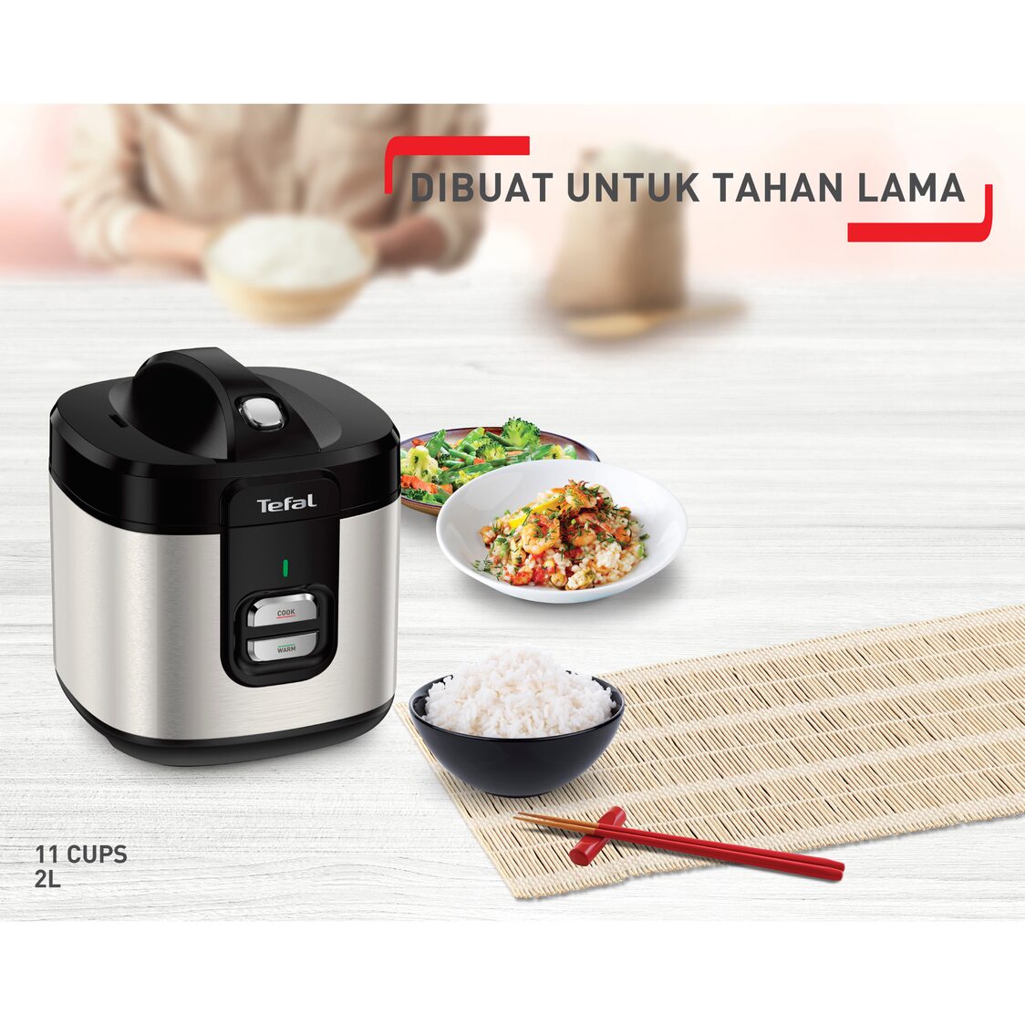 Tefal Mechanical Rice Cooker 2L RK364A - Metro Singapore Departmental Store - Celebrating 69 Years in SG