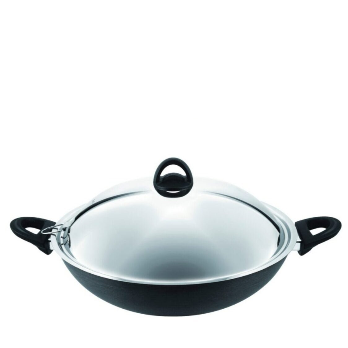 Tefal Novel Hard Anodized Induction Chinese Wok 36cm With Lid A69698 - Metro Singapore Departmental Store - Celebrating 69 Years in SG