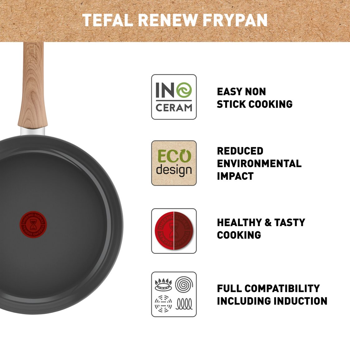 Tefal Renew IH Frypan - Metro Singapore Departmental Store - Celebrating 69 Years in SG