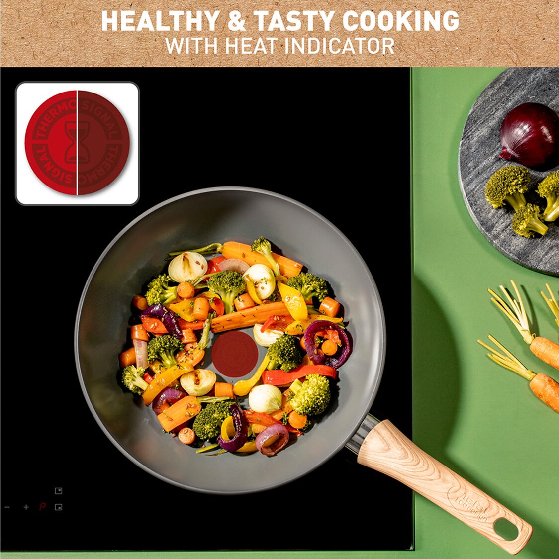 Tefal Renew IH Wok Pan 28cm C42519 - Metro Singapore Departmental Store - Celebrating 69 Years in SG
