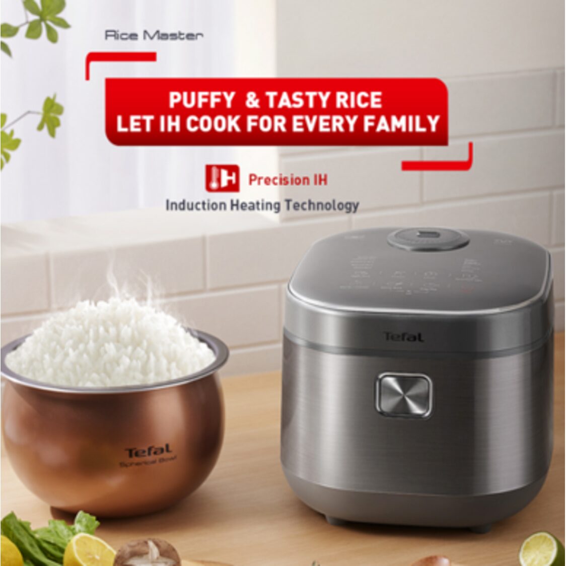 Tefal Rice Master Max IH Rice Cooker 1.8L (RK8198) - Metro Singapore Departmental Store - Celebrating 69 Years in SG