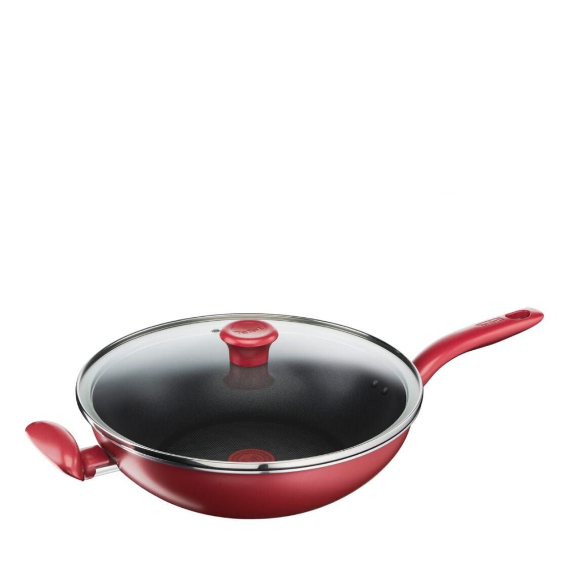 Tefal So Chef Induction Wok Pan 32cm with Glass Lid G13598 - Metro Singapore Departmental Store - Celebrating 69 Years in SG