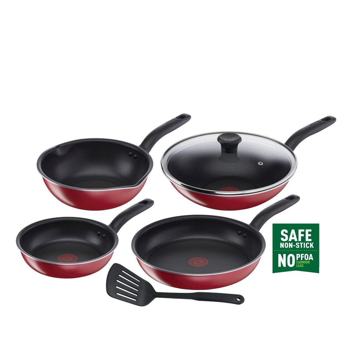 Tefal So Red 6pcs Cookware Set C584S6 - Metro Singapore Departmental Store - Celebrating 69 Years in SG
