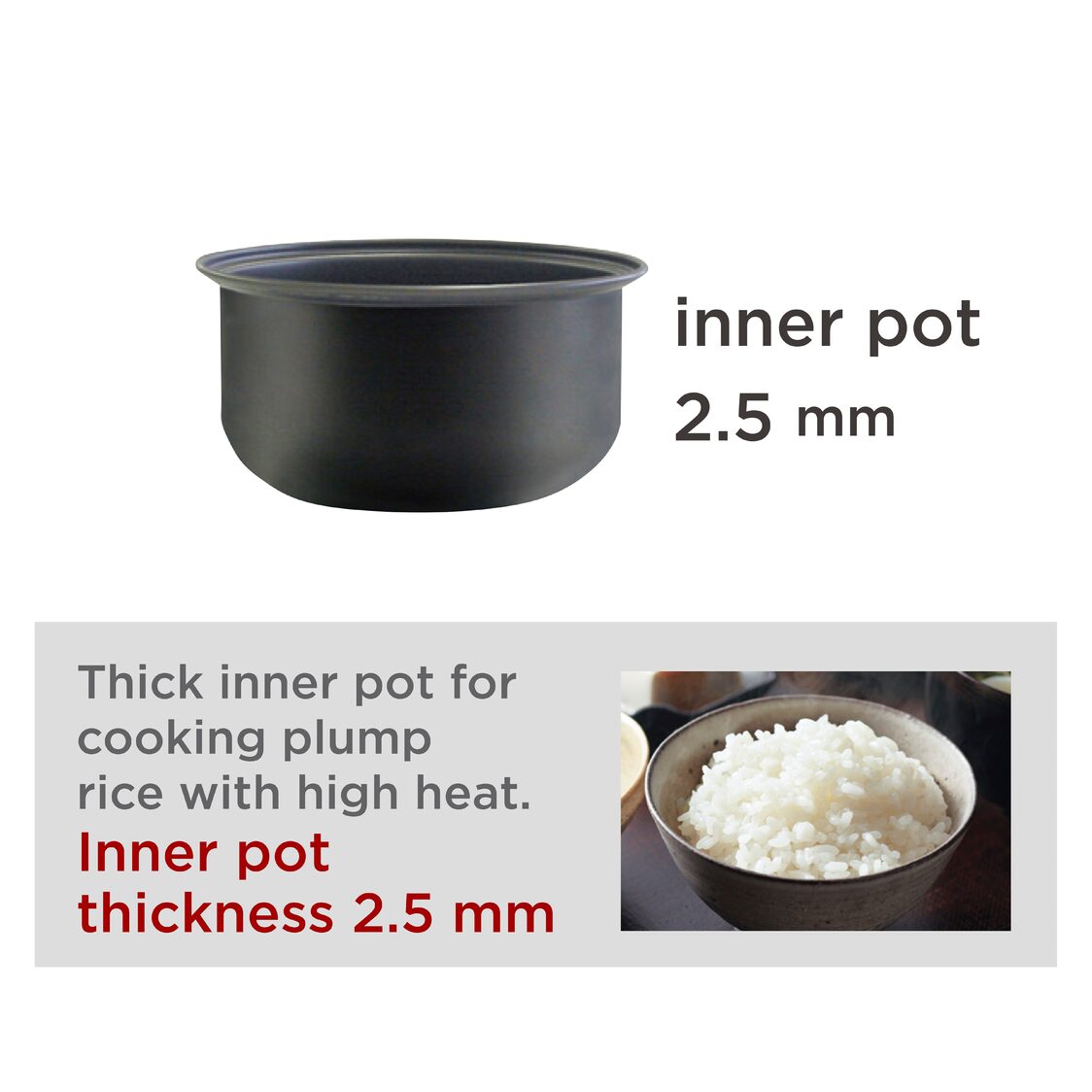 Tiger 3 Cups Multi - Function Rice Cooker 0.55L - Cool Black (JAI - G55S KW) - Metro Singapore Departmental Store - Celebrating 69 Years in SG