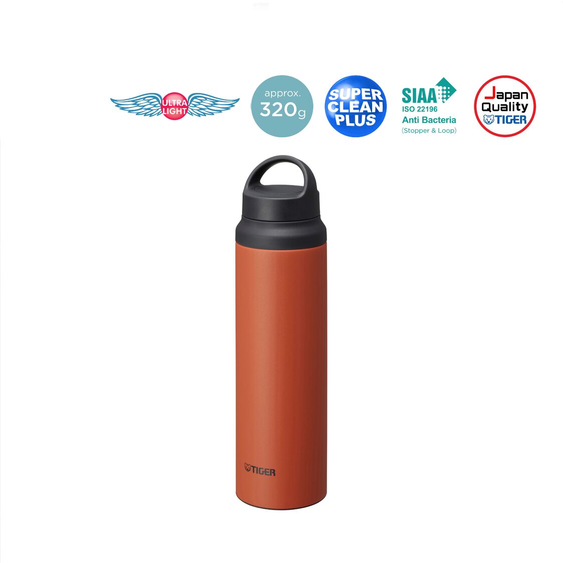 Tiger Anti - Bacterial Double Stainless Steel Bottle 800ml (MCZ - S080) - Metro Singapore Departmental Store - Celebrating 69 Years in SG