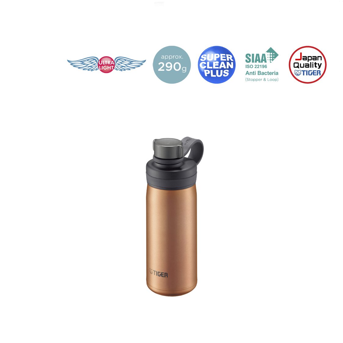 Tiger Anti - Bacterial Double Stainless Steel Carbonated Bottle (MTA - T080) - Metro Singapore Departmental Store - Celebrating 69 Years in SG
