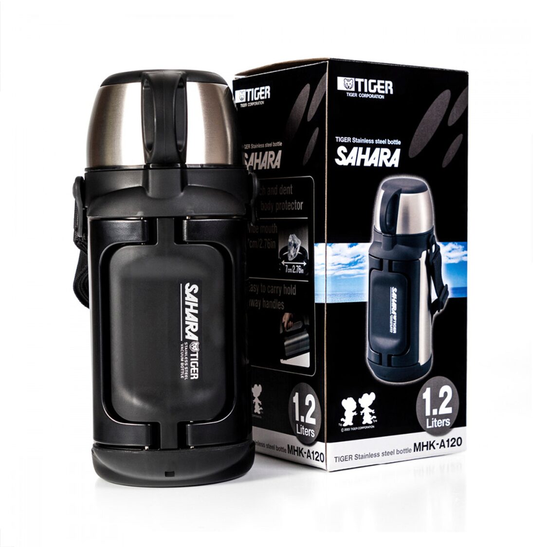 Tiger Double Stainless Steel Bottle 1.2L (MHK - A120) - Metro Singapore Departmental Store - Celebrating 69 Years in SG
