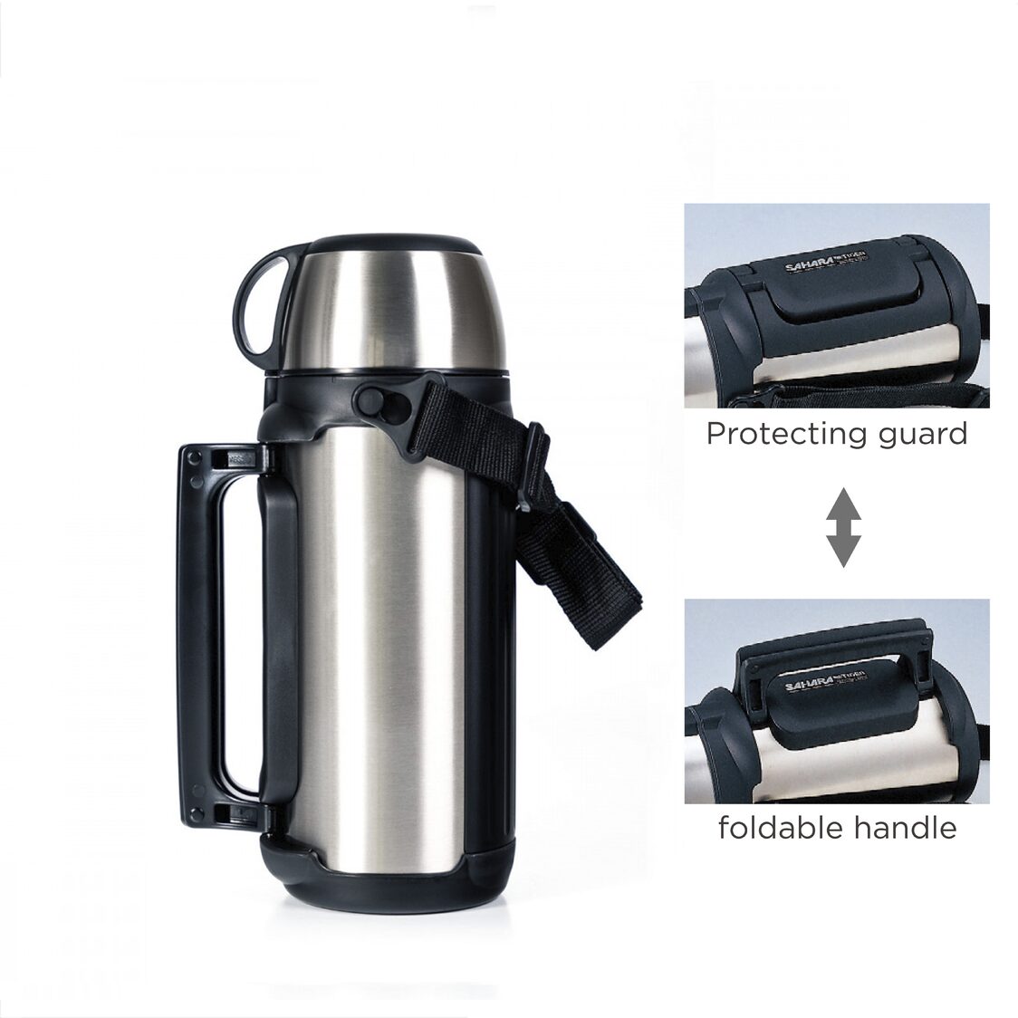 Tiger Double Stainless Steel Bottle 1.49L (MHK - A150) - Metro Singapore Departmental Store - Celebrating 69 Years in SG