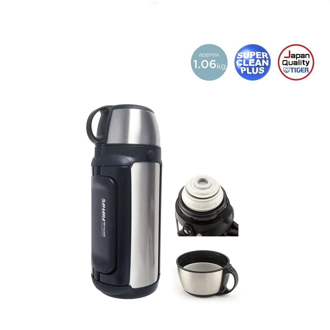 Tiger Double Stainless Steel Bottle 1.49L (MHK - A150) - Metro Singapore Departmental Store - Celebrating 69 Years in SG