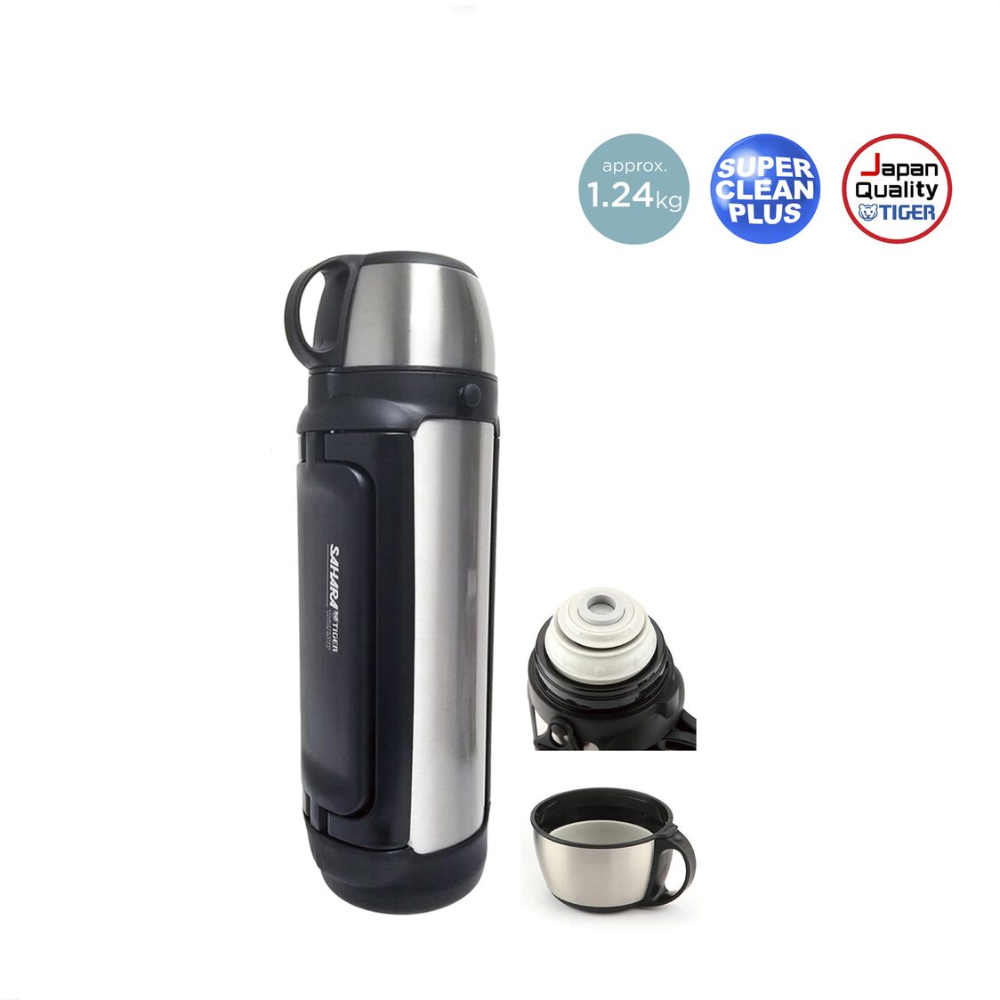 Tiger Double Stainless Steel Bottle 2.0L (MHK - A200) - Metro Singapore Departmental Store - Celebrating 69 Years in SG
