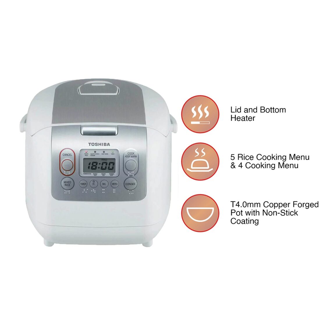 Toshiba Electric Rice Cooker - Metro Singapore Departmental Store - Celebrating 69 Years in SG