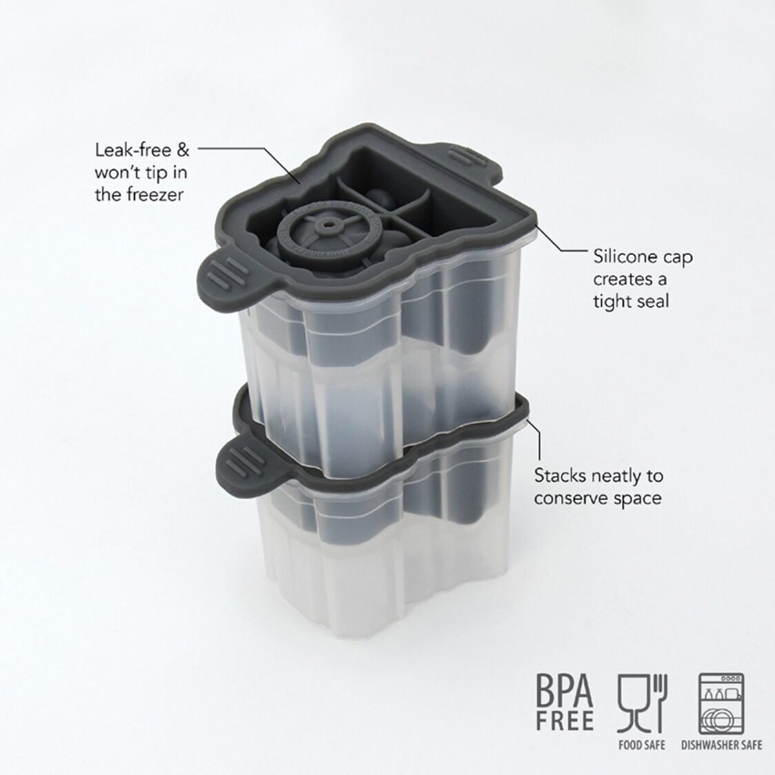Tovolo Bulldog Ice Molds (Set of 2) Charcoal - Metro Singapore Departmental Store - Celebrating 69 Years in SG