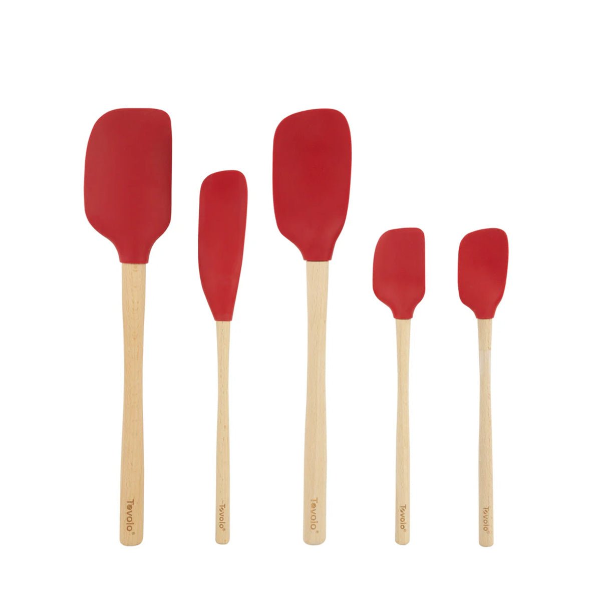 Tovolo Flex - Core Spatula Wood Handled Set S/5 - Metro Singapore Departmental Store - Celebrating 69 Years in SG
