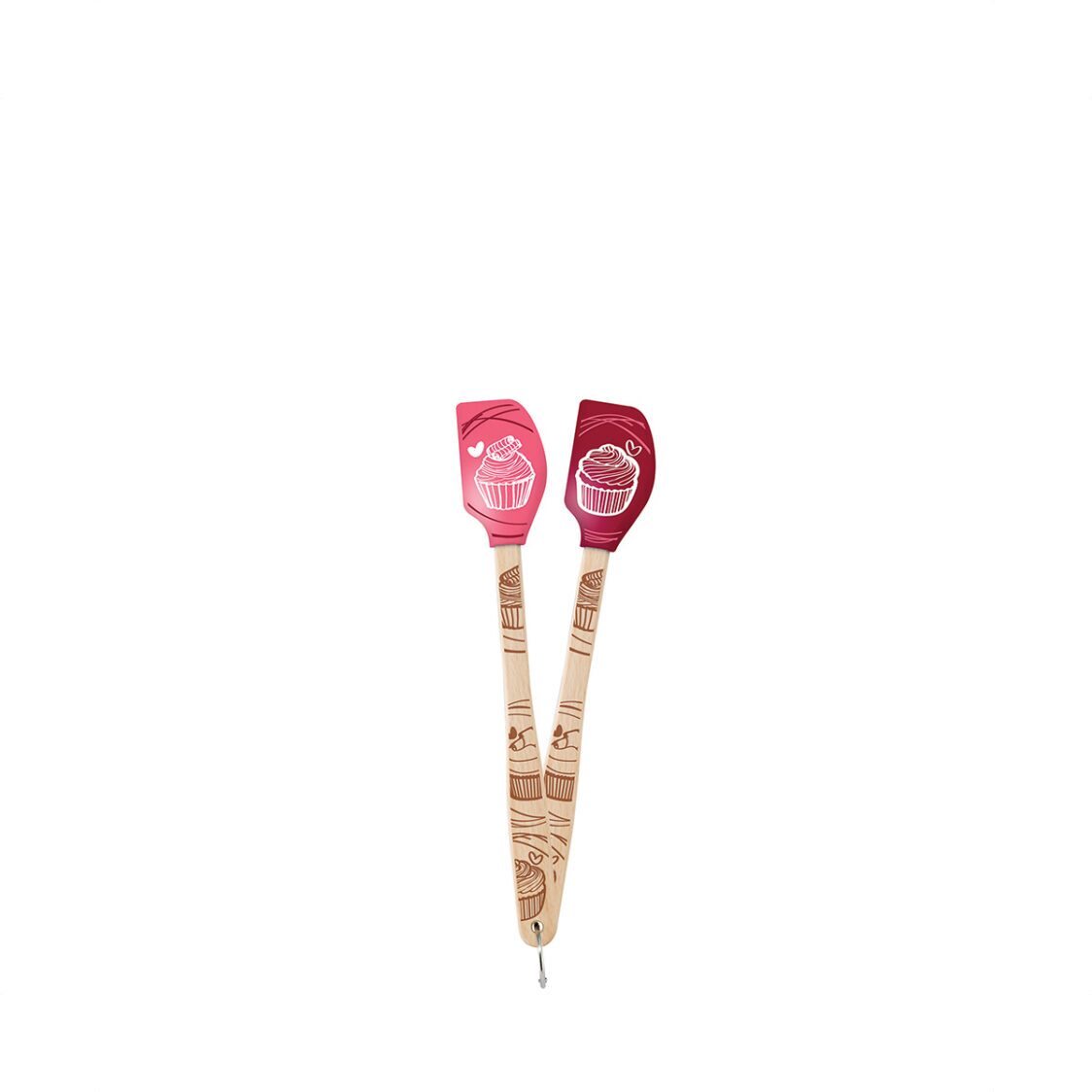 Tovolo Spatulart Wood Handled Set Of 2 Mini Cupcake Spatulas - Metro Singapore Departmental Store - Celebrating 69 Years in SG