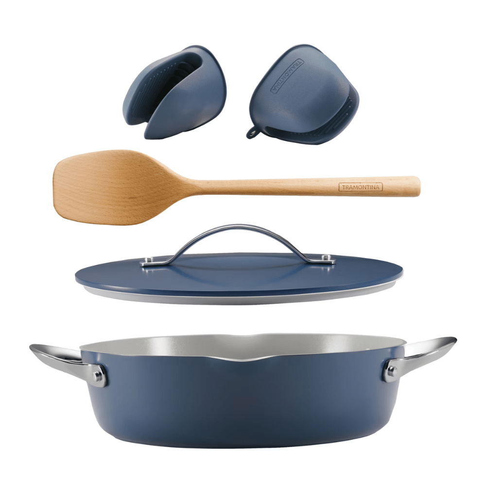 Tramontina 5pcs Multi - Purpose Pan Set 28cm - Metro Singapore Departmental Store - Celebrating 69 Years in SG