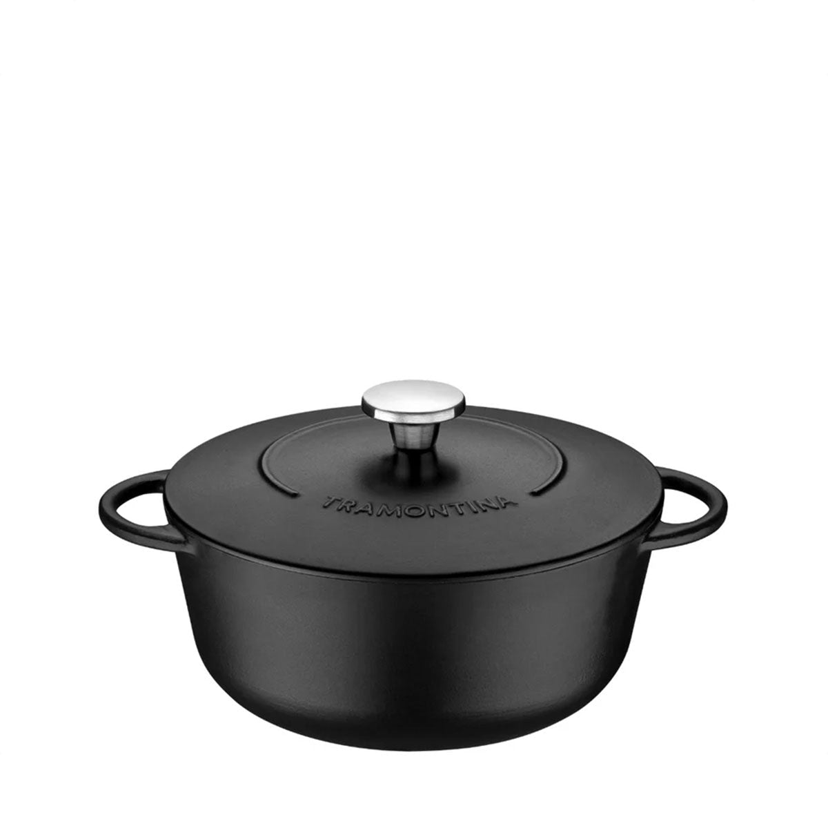 Tramontina Trento 28cm Cast Iron Casserole With Lid (20805028) - Metro Singapore Departmental Store - Celebrating 69 Years in SG