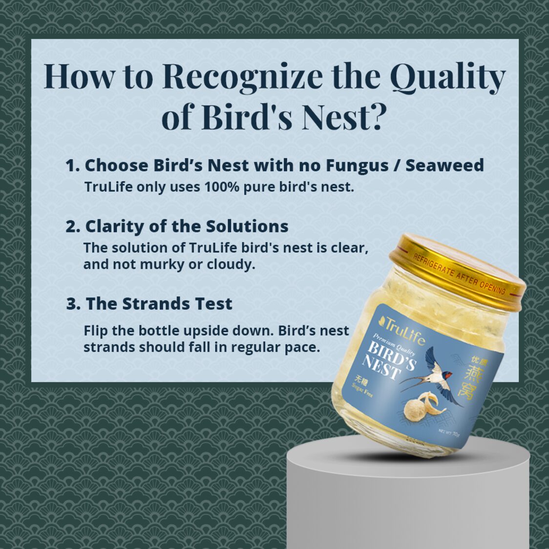TruLife Bird's Nest Sugar Free (70gx6) - Metro Singapore Departmental Store - Celebrating 69 Years in SG