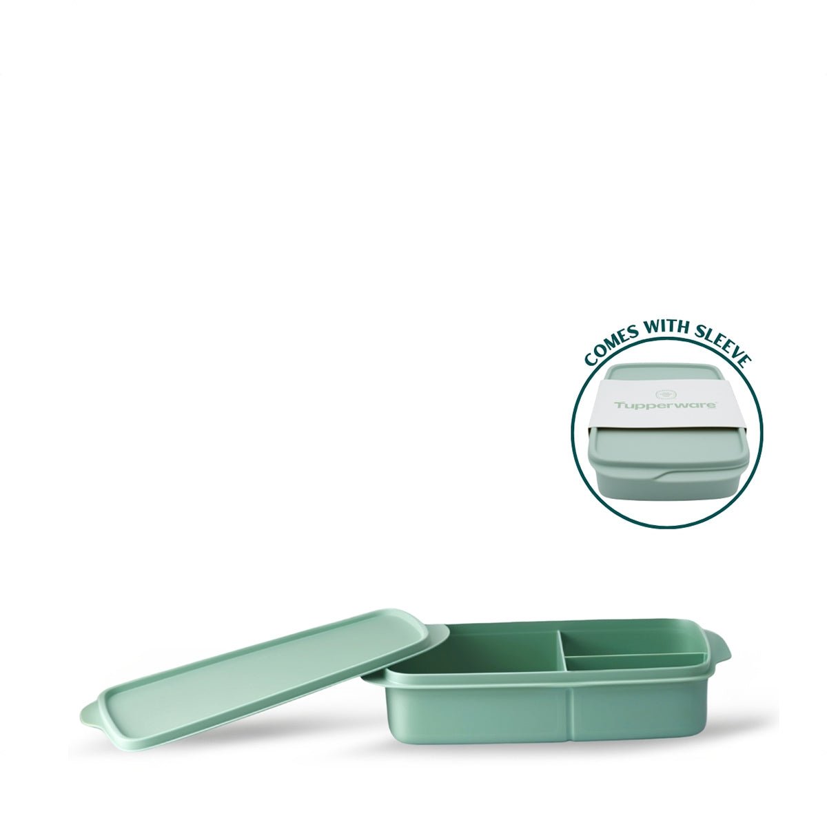 Tupperware Rectangular Divided Lunch Box 1L - Metro Singapore Departmental Store - Celebrating 69 Years in SG