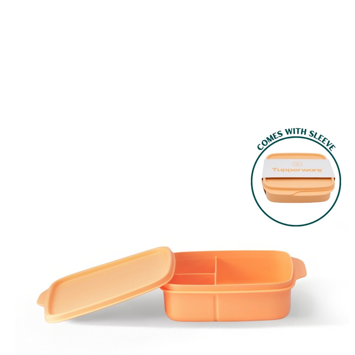 Tupperware Square Divided Lunch Box 550ml - Metro Singapore Departmental Store - Celebrating 69 Years in SG