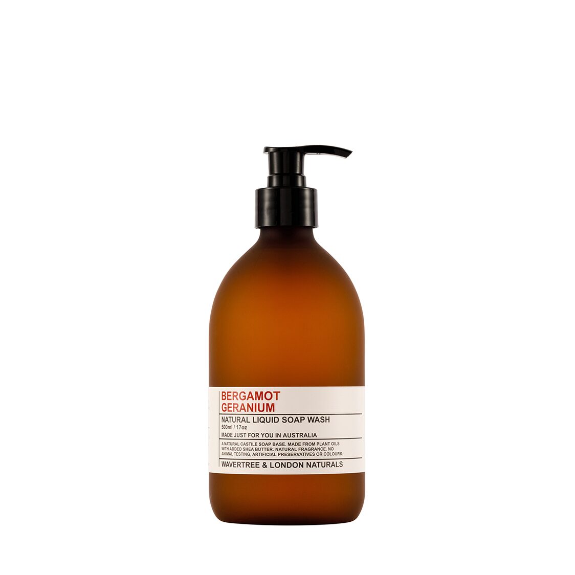 Wavertree & London Bergamot & Geranium Liquid Soap 500ml - Metro Singapore Departmental Store - Celebrating 69 Years in SG