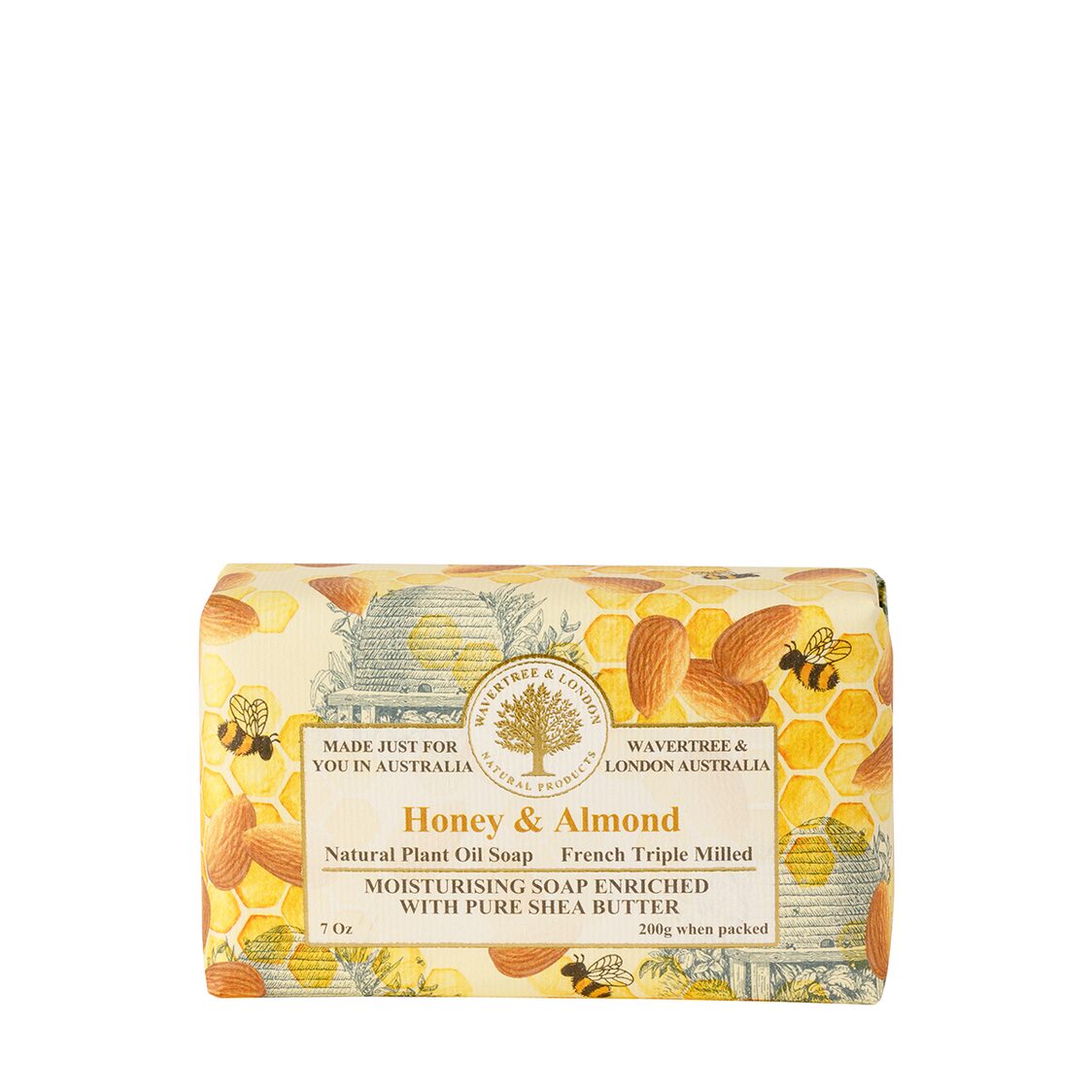 Wavertree & London Honey & Almond Soap Bar 200g - Metro Singapore Departmental Store - Celebrating 69 Years in SG