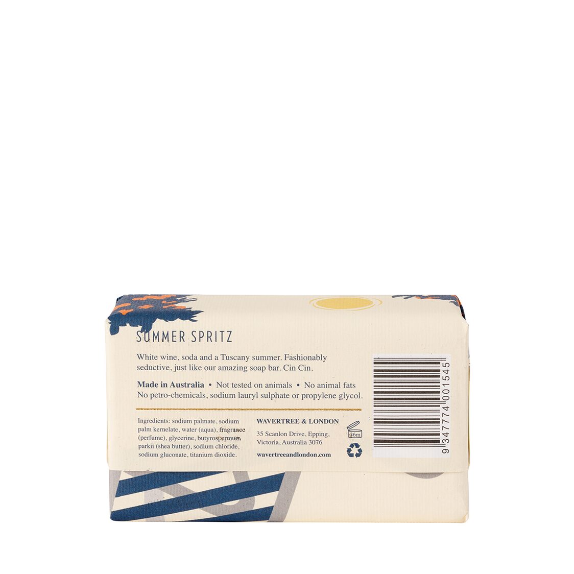 Wavertree & London Summer Spritz Soap Bar 200g - Metro Singapore Departmental Store - Celebrating 69 Years in SG