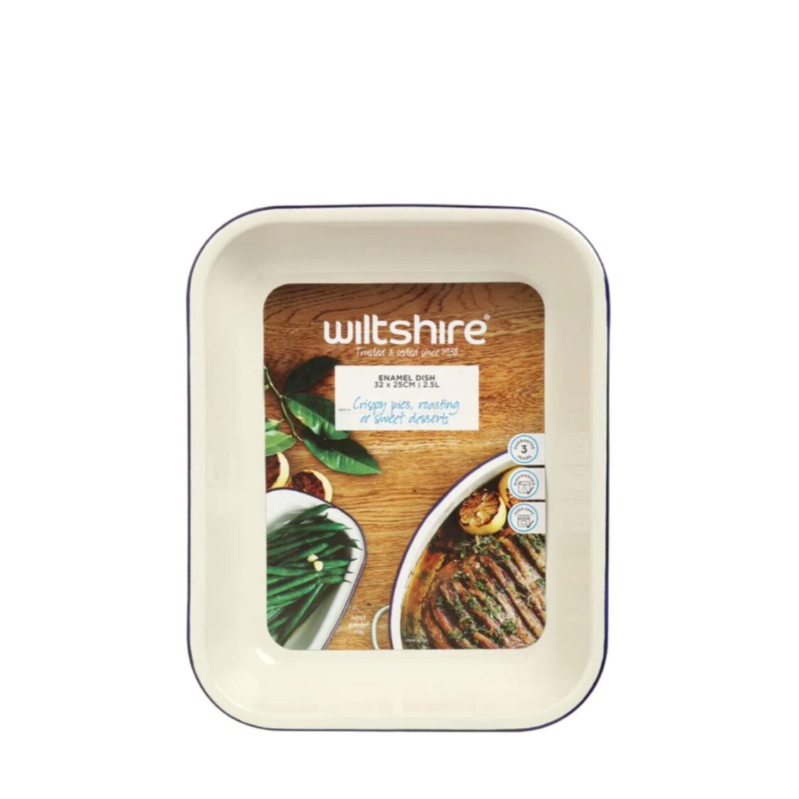 Wiltshire Enamel Baking Dish 2.5L 40381 - Metro Singapore Departmental Store - Celebrating 69 Years in SG