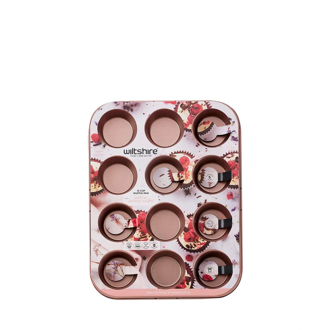 Wiltshire Rose Gold 12 Cup Muffin Pan 40756 - Metro Singapore Departmental Store - Celebrating 69 Years in SG