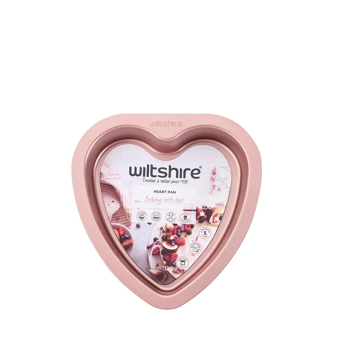 Wiltshire Rose Gold Heart Pan 40762 - Metro Singapore Departmental Store - Celebrating 69 Years in SG