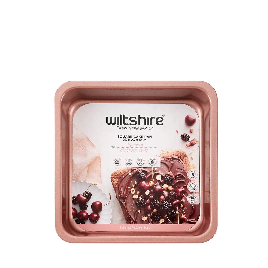 Wiltshire Rose Gold Square Cake Pan 23cm 40758 - Metro Singapore Departmental Store - Celebrating 69 Years in SG